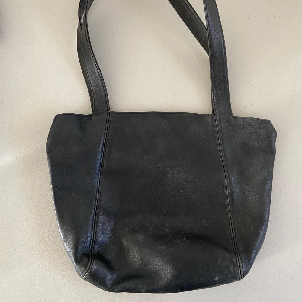 Authentic Coach black genuine leather purse